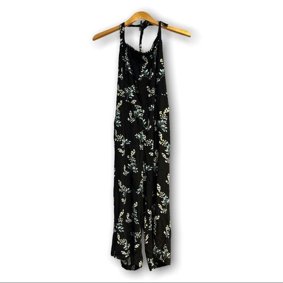LOFT Pants - Loft Floral Print Wide Leg Halter Top Jumpsuit Size 16